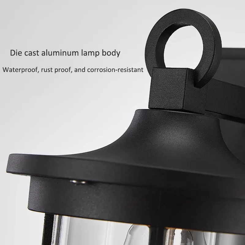 Kreative Retro Amerikanischen Ländlichen Außenwand Lampe Wasserdicht Rostfrei Hof Lampe Werbung Bord Park Treppe Wand Licht Bh