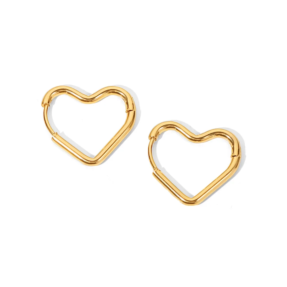 Women's 18K Gold Plated Hoop Earrings, Elegant Statement
