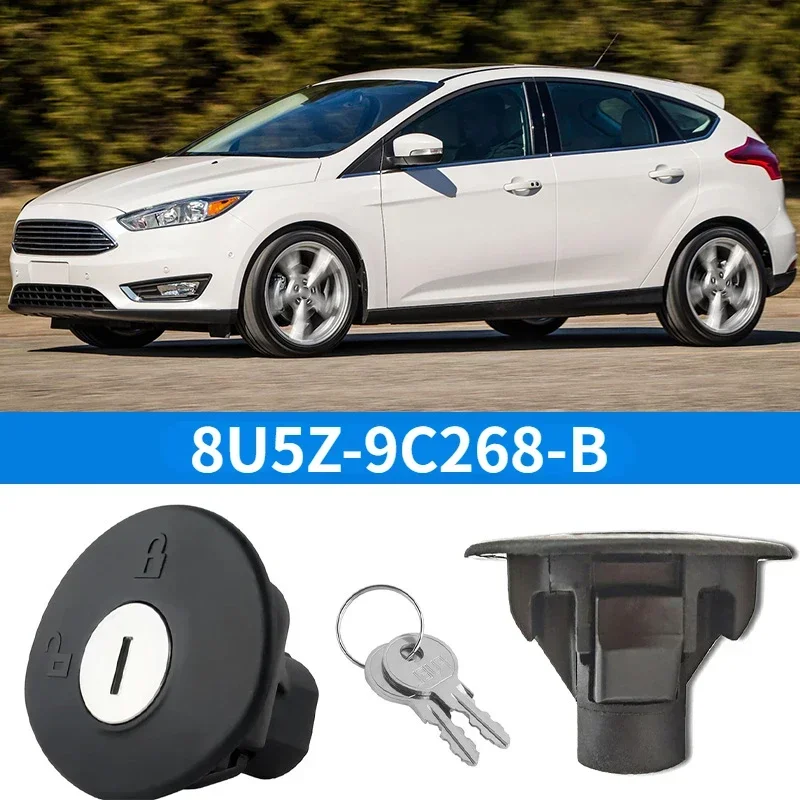 Car Locking Gas Cap 8U5Z-9C268-B Lock Fuel Cap Key For Ford F150 Flex Fusion Fiesta Edge Escape Focus Lincoln Navigator Mercury