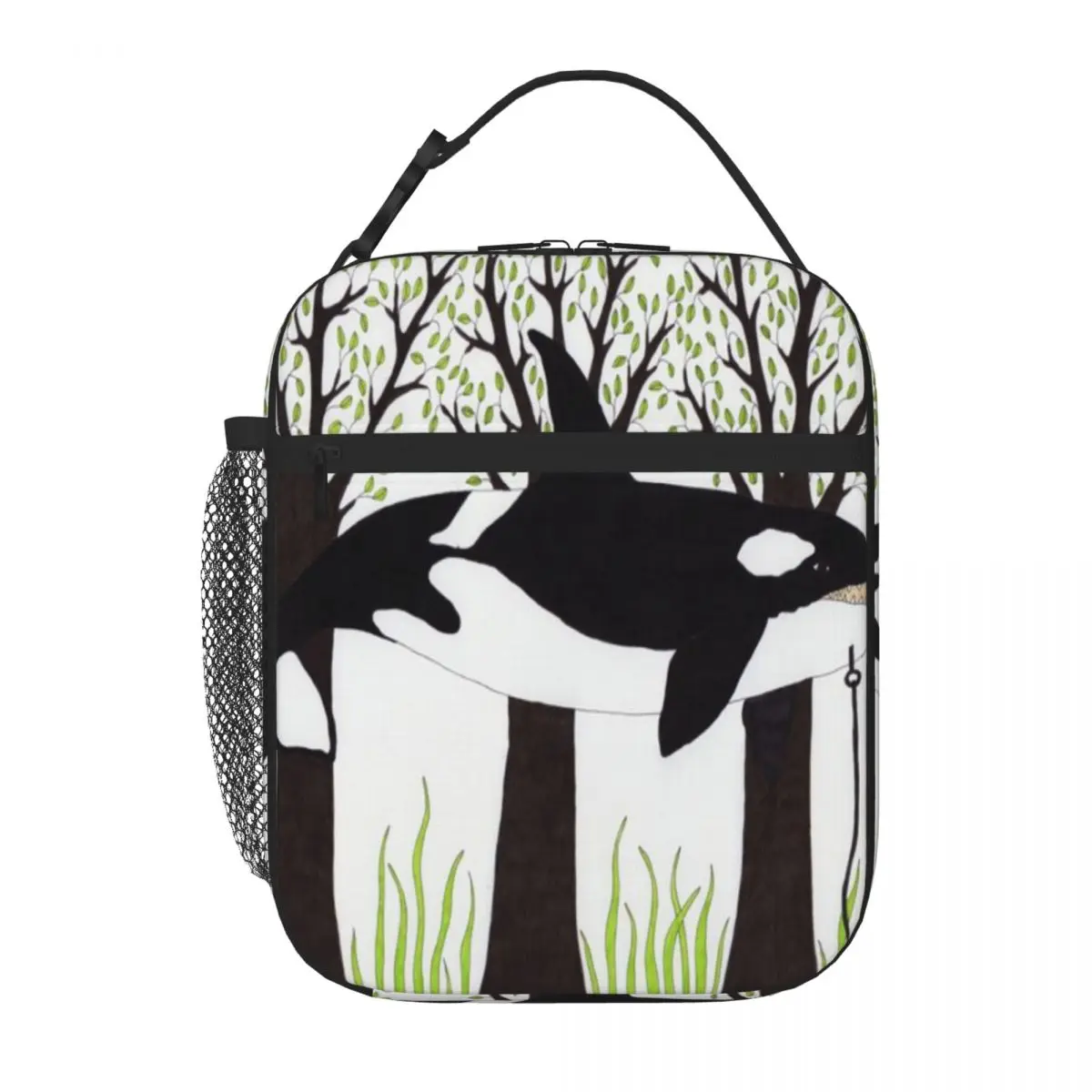 Bestselling Orca Penguin Drawing Minimal Chic Insulated Lunch Pouch Long Drive Food Storage Bag