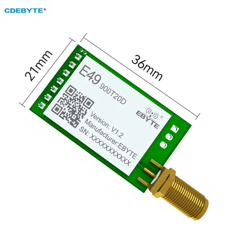 Wireless Data Transmission Module 868MHz 915MHz CDEBYTE E49-900T20D Low Power Consumption 20dBm SMA Antenna DIP Wireless Module