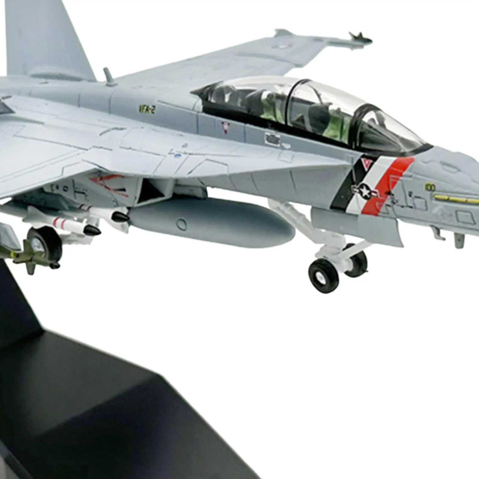 

Diecast Model Adults Gifts 1:100 Jet Aircraft Fighter Ornament Airplane with Base for Bedroom Shelf Home Bar Office