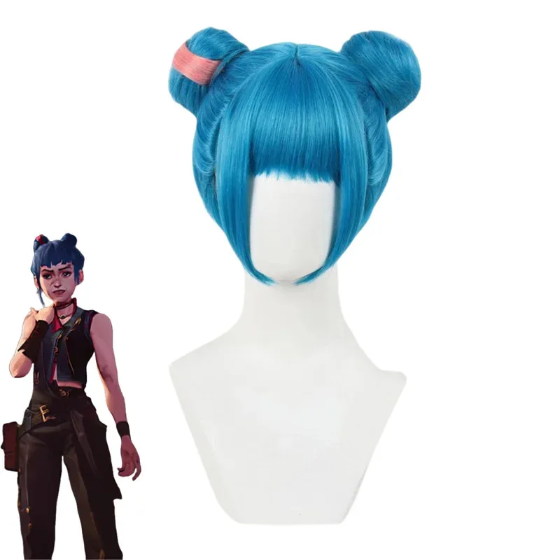 Spiel 2 Jinx Cosplay Kostüm Lose Kanone Strampler Weste Zubehör Uniform Vollen Satz Perücke Mann Frau Karneval Suitv;2, r'6;t.