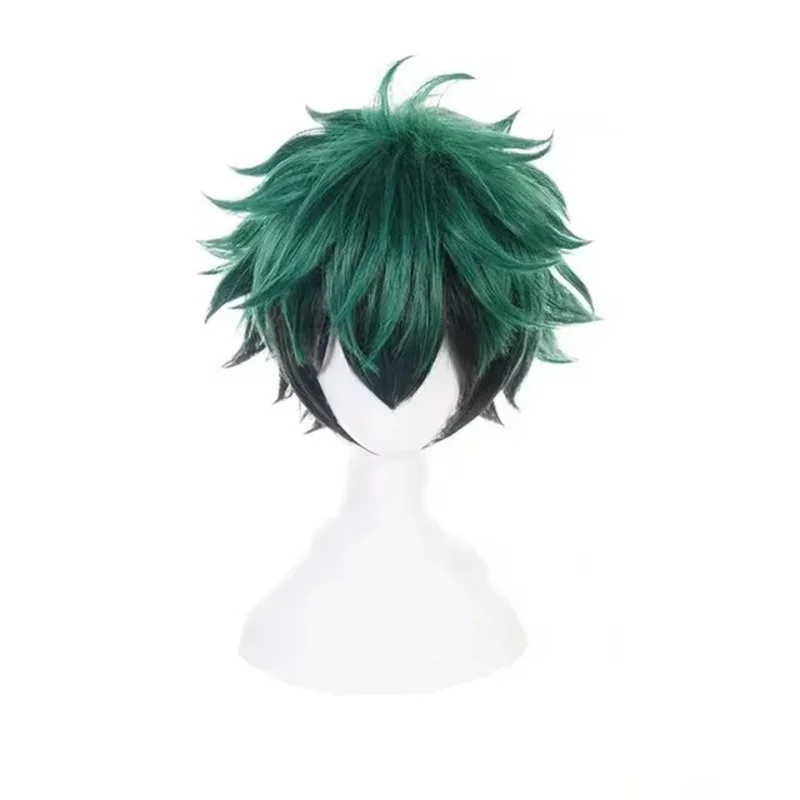 شخصيات كرتونية أكاديمية بطلي Izuku Midoriya أزياء تنكرية Deku معركة شعر مستعار تأثيري هالوين زي كرنفال للجنسين مجموعة