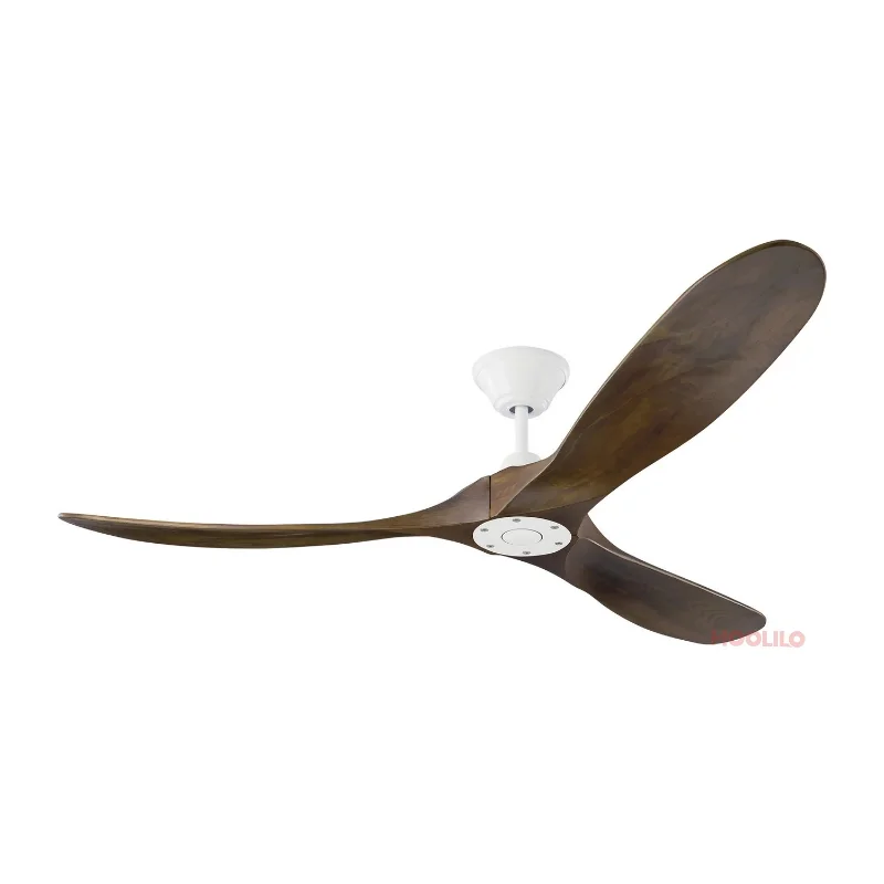 42 52 60 70 Inch Ceiling Fan with LED DC 85V - 260V Motor 3 Wooden Blade Ventilator Light Remote Control