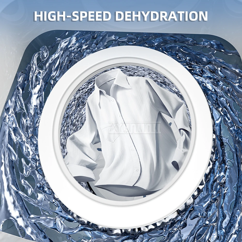 10kg Washing Machine Fully Automatic Water Inlet Touch Screen Washing Machine Stainless Steel Dewatering Bucket