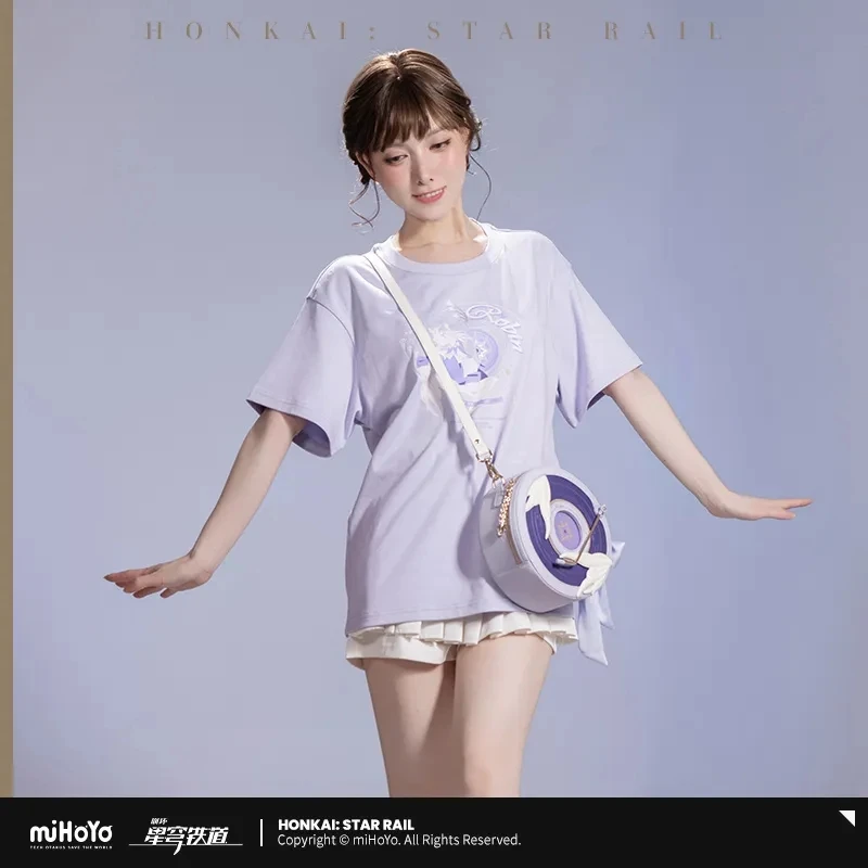 

miHoYo Game Robin T-shirt Official Honkai Star Rail Robin Theme Series T-shirt Anime Costume Fashion Tops Cosplay Halloween Gift
