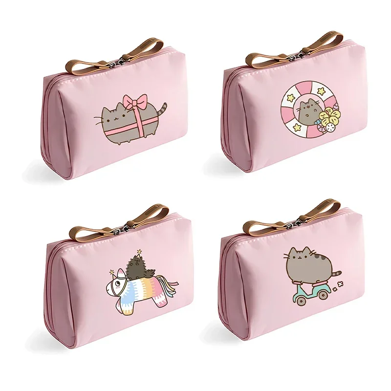 

Pusheens Cosmetic Case Girl Childern's Anime Cartoon Printing Female Teenage Makeup Bag Women Office Student Coin Kid Cute Gift