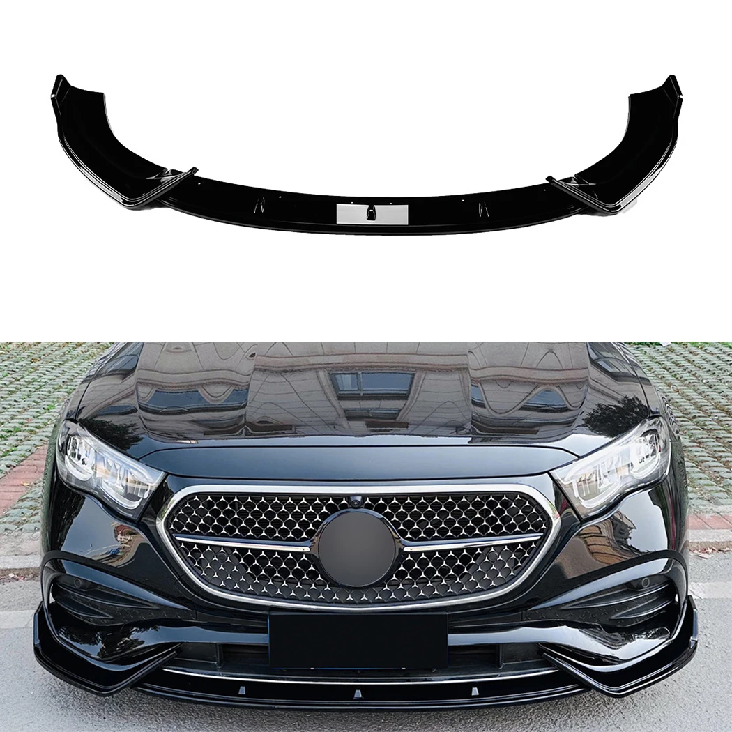 

Front Bumper Lip Spoiler Diffuser Splitters Body Kit Aprons Cover Guard For Mercedes-Benz E-Class W214 E260 E300 AMG 2024+