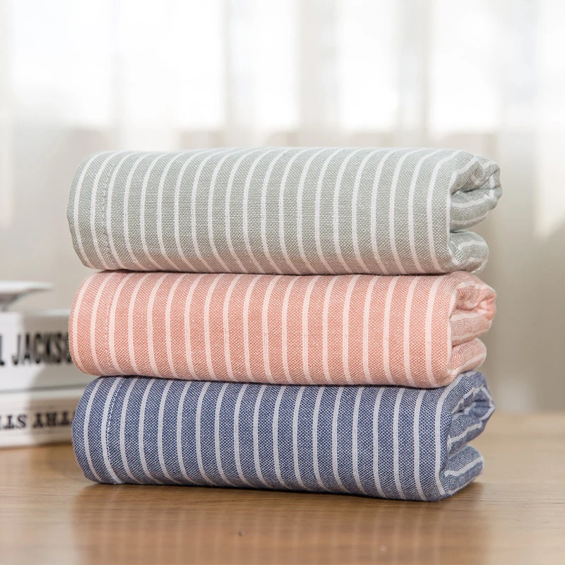 

1Pc 34x75cm 100% Cotton Classic Striped Washcloth Home Soft Absorbent Bathroom Adult Hand Towel