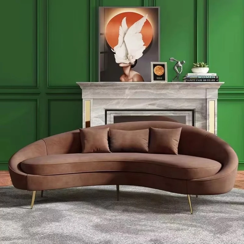 High-end household furniture single-seat recliner with ottoman sofa combination