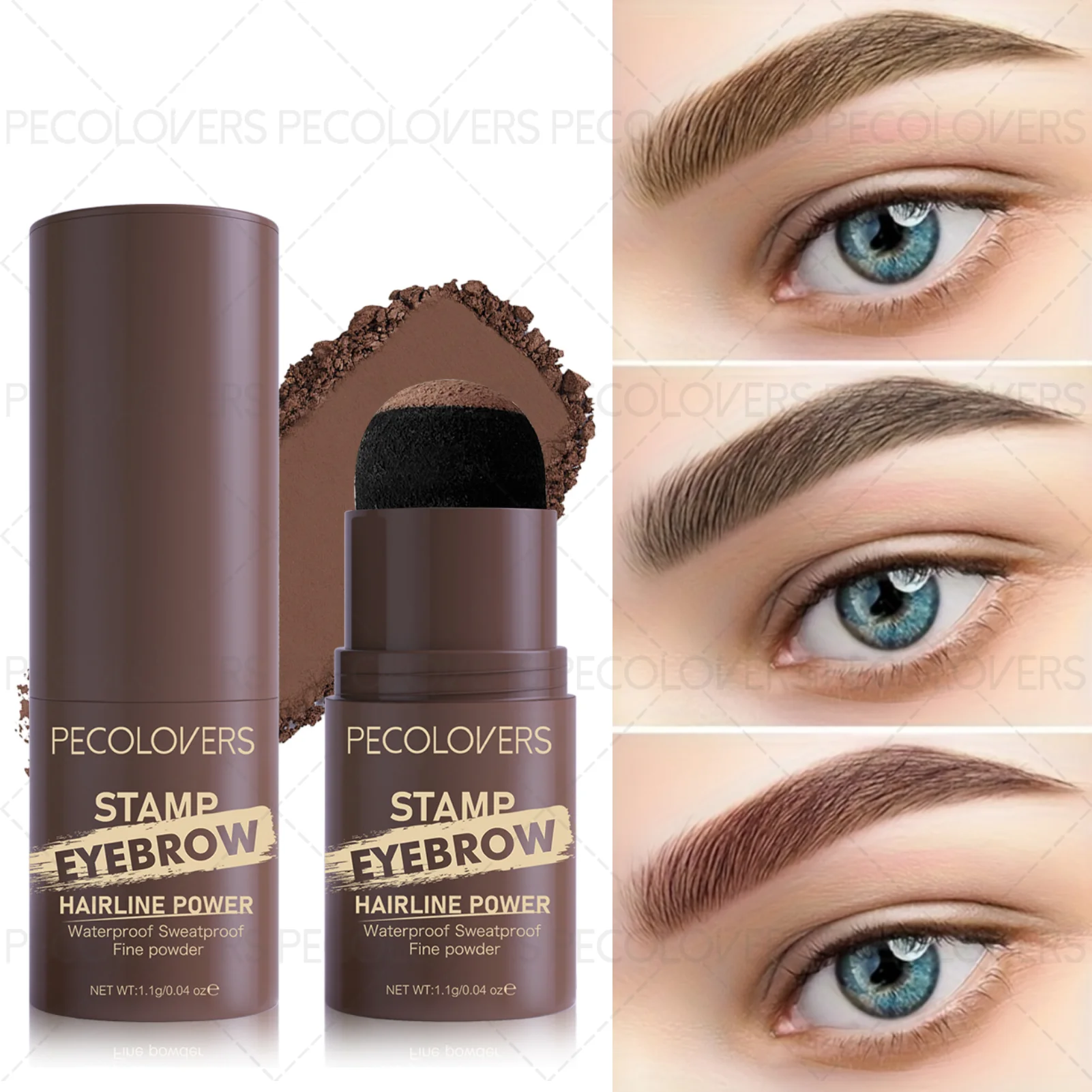 1pc Waterproof Smudge-Proof Dual-Ended Eyebrow Dye Cream - Easy to Apply, Long-Lasting, Versatile for All Skin Types