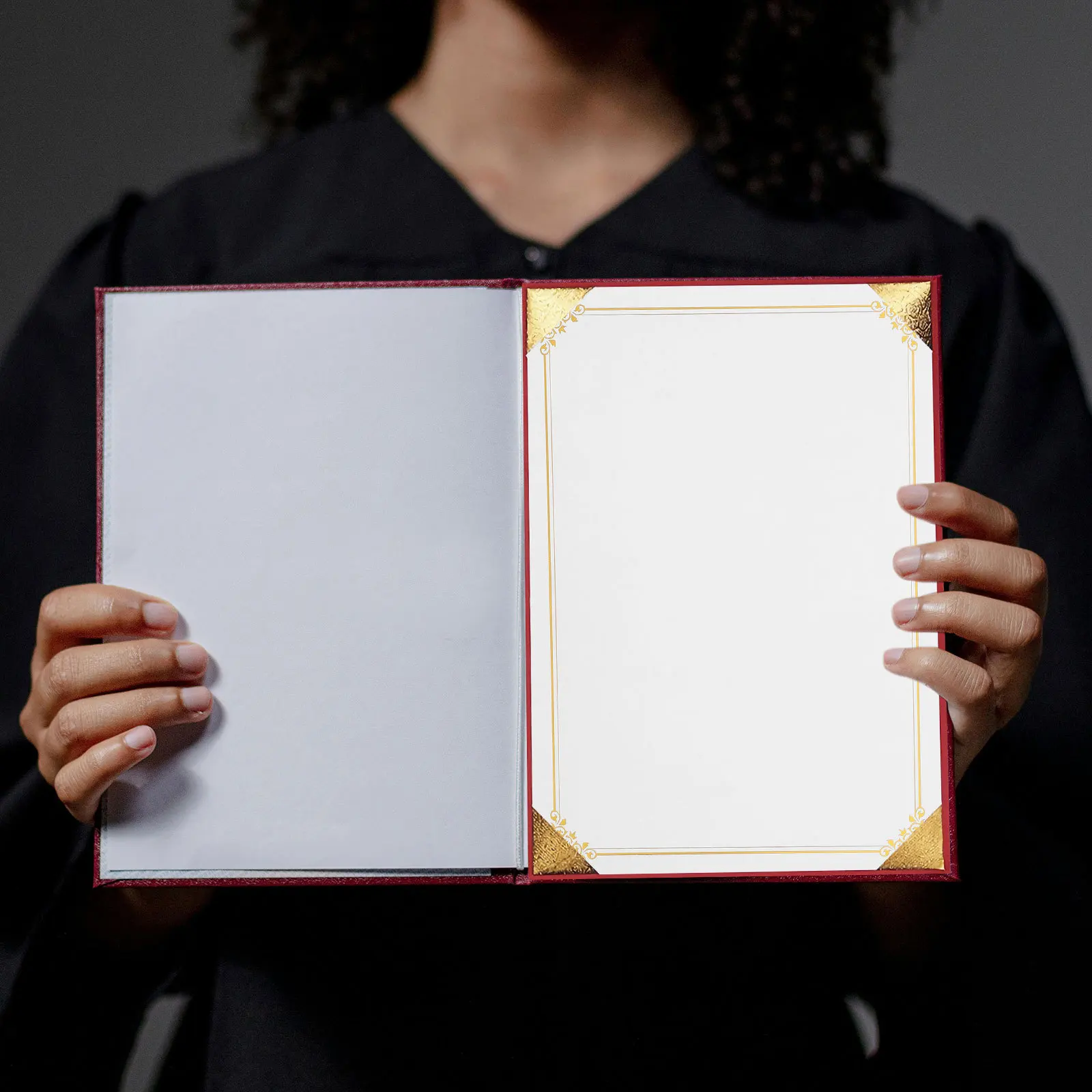 

10pcs Golden Blank Certificate Papers Graduation Awards Writable Inner Diploma Sheets Bronzing Official Simple Style