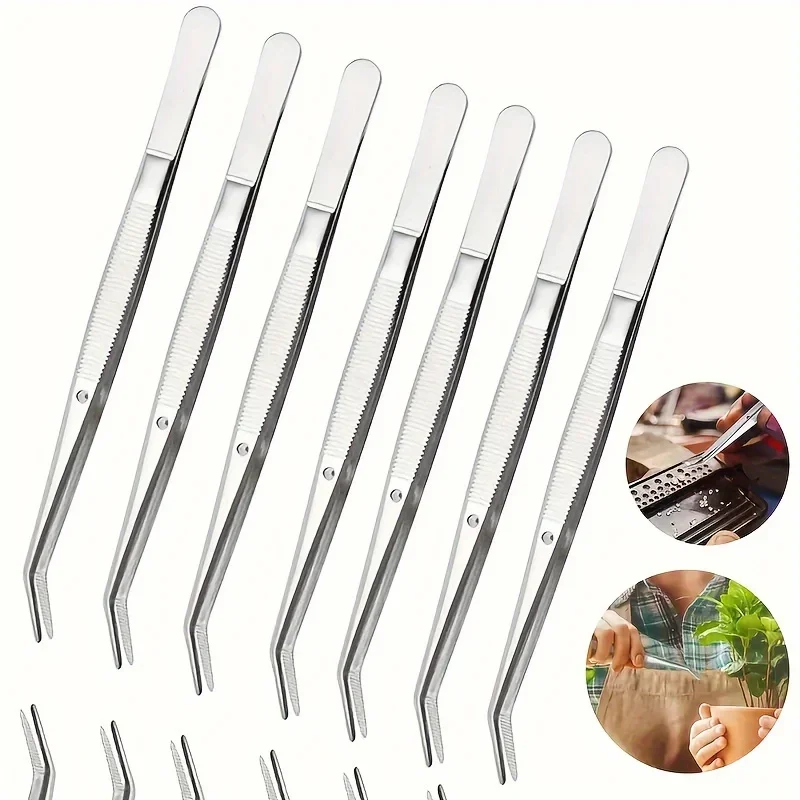 

2/5pcs Multi-Purpose Stainless Steel Tweezers,Sewing,Nail Art,Eyebrow Threading,Jewelry Clamping,Sewing Machine and DIY Projects