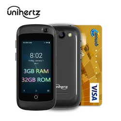 Unihertz-Smartphone Jelly Pro, le plus petit smartphone 4G du monde, 3 Go + 32 Go, Android 8.1 Oreo débloqué, noir