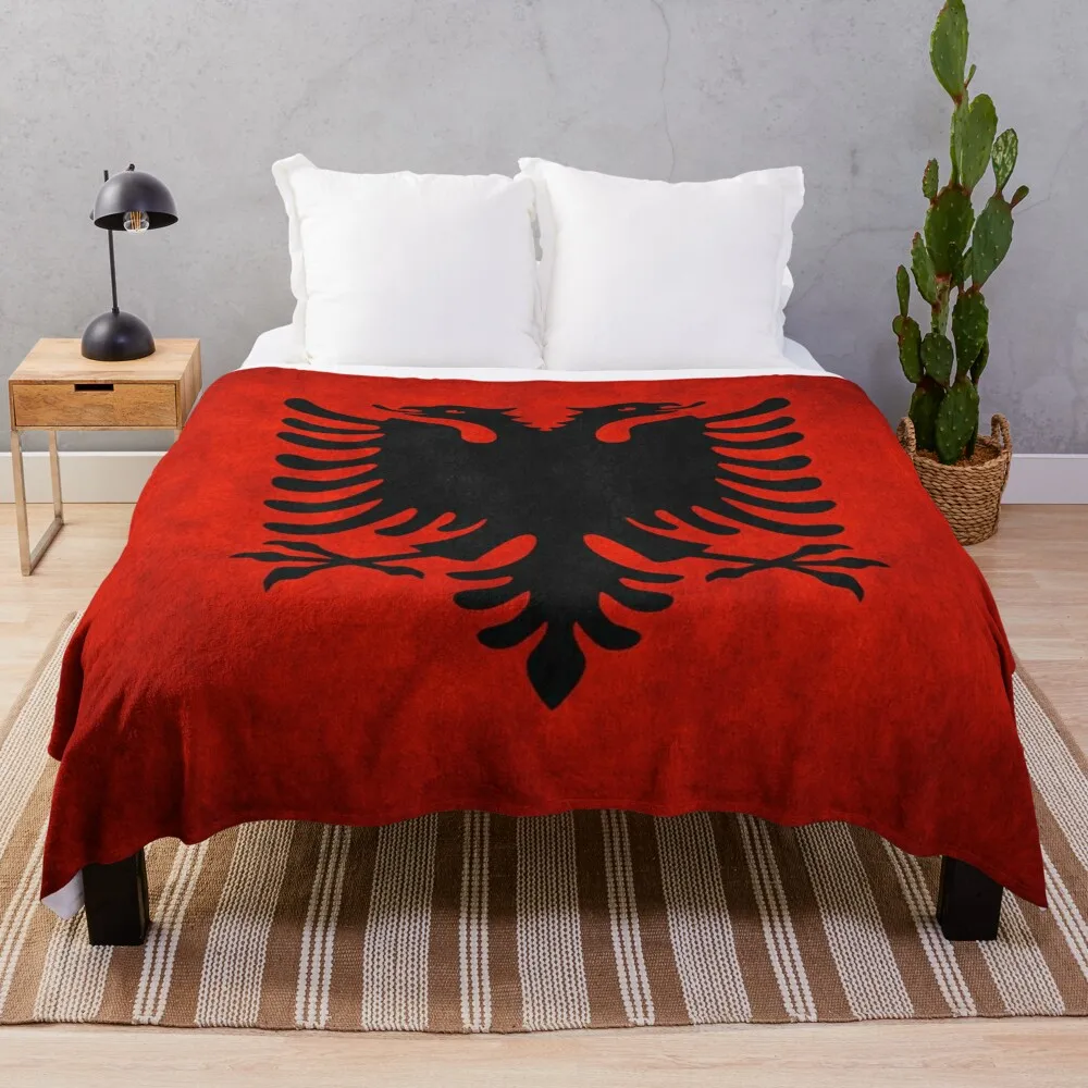 Albania | Albanian Flag | National Flag of Albania Throw Blanket Personalized Gift Blankets For Sofas Bed covers