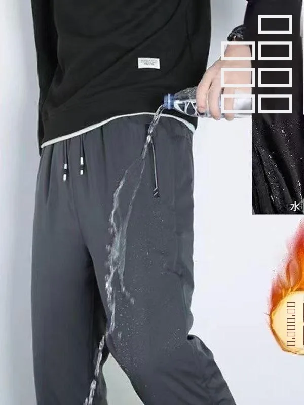 

Мужские ультратеплые хлопковые брюки, зимние пуховые штаны, утолщенные, свободного кроя, больших размеров, ветрозащитные, водонепроницаемые, повседневные брюки