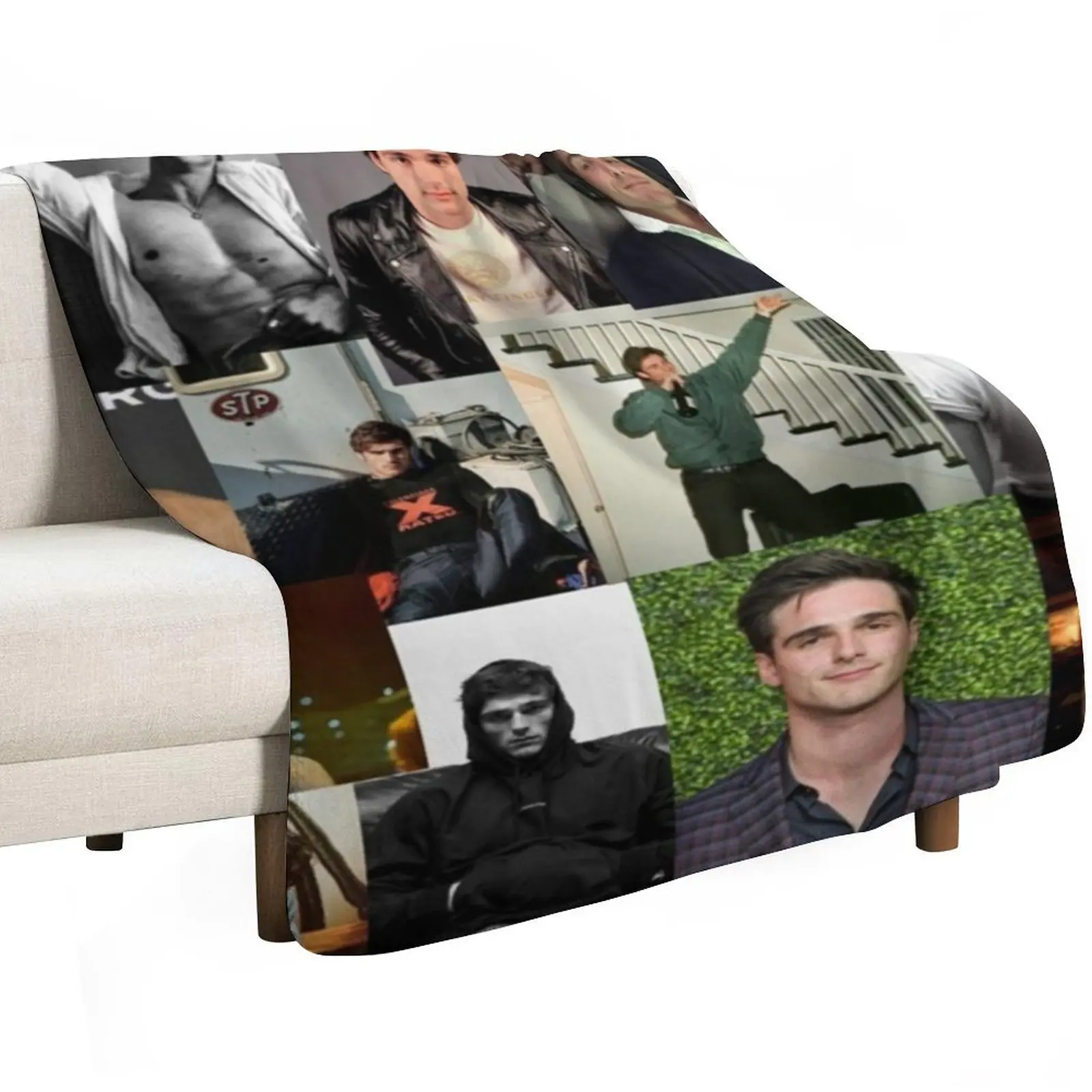 Jacob Elordi pic collage Throw Blanket For Sofa Thin Single blankets ands Tourist Decorative Sofas Blankets For Sofas Blankets