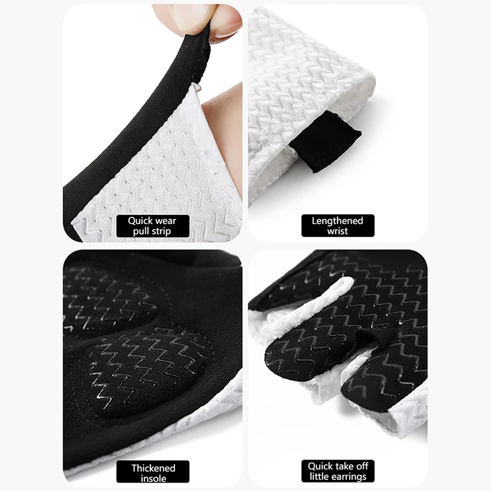 GTUBIKE Summer Breathable Half Finger Cycling Gloves Ultralight Road Bike Gloves Anti-Slip Silicone Pad Cooling Sport Gear 썸네일 6