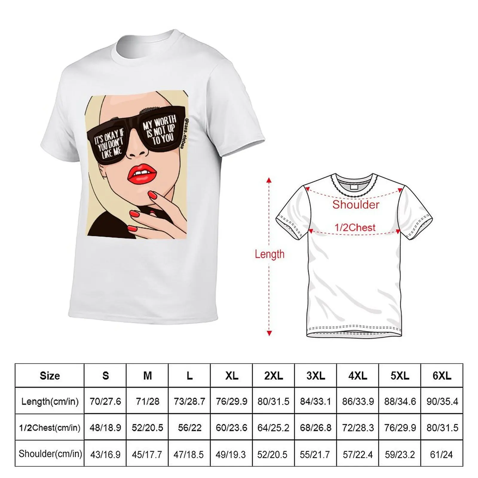 Worth by Sasa Elebea T-Shirt oversized t shirt shirts graphic tees men t shirts high quality
