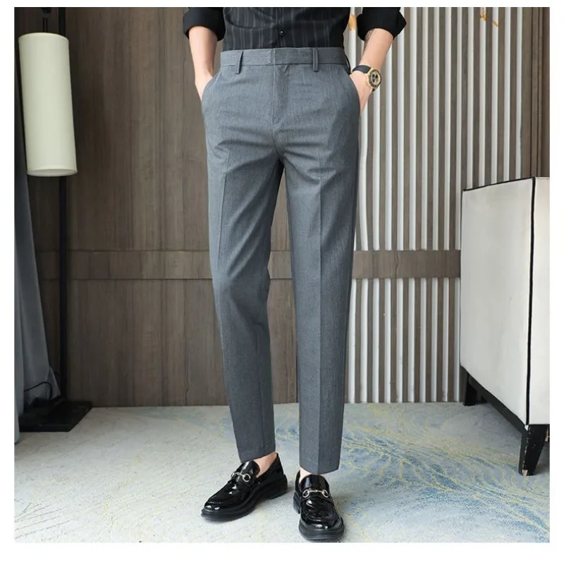 

Новые мужские брюки, элитные тонкие длинные летние тонкие повседневные брюки