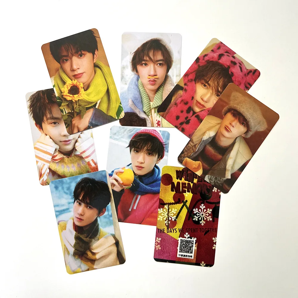 Kpop 7pcs TNT Winter Memory Special Card Liuyaowen Songyaxuan Yanhaoxiang Majiaqi Star Peripheral Paper Photocards Fans Gifts