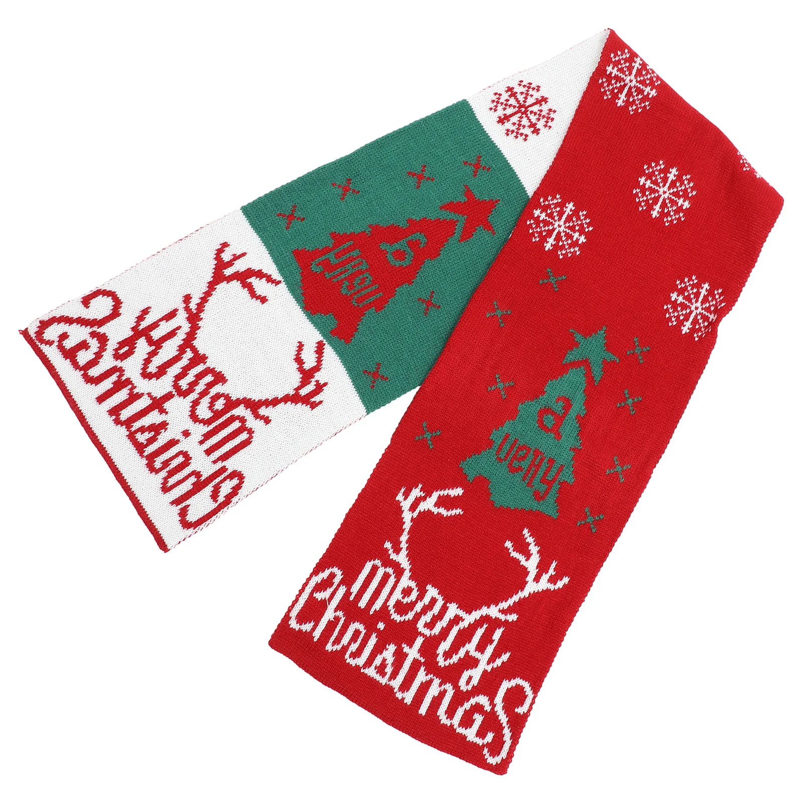 

Children's Christmas Scarf Kids Dresses Winter for Holiday Party Scarves Neckerchief Parent-child