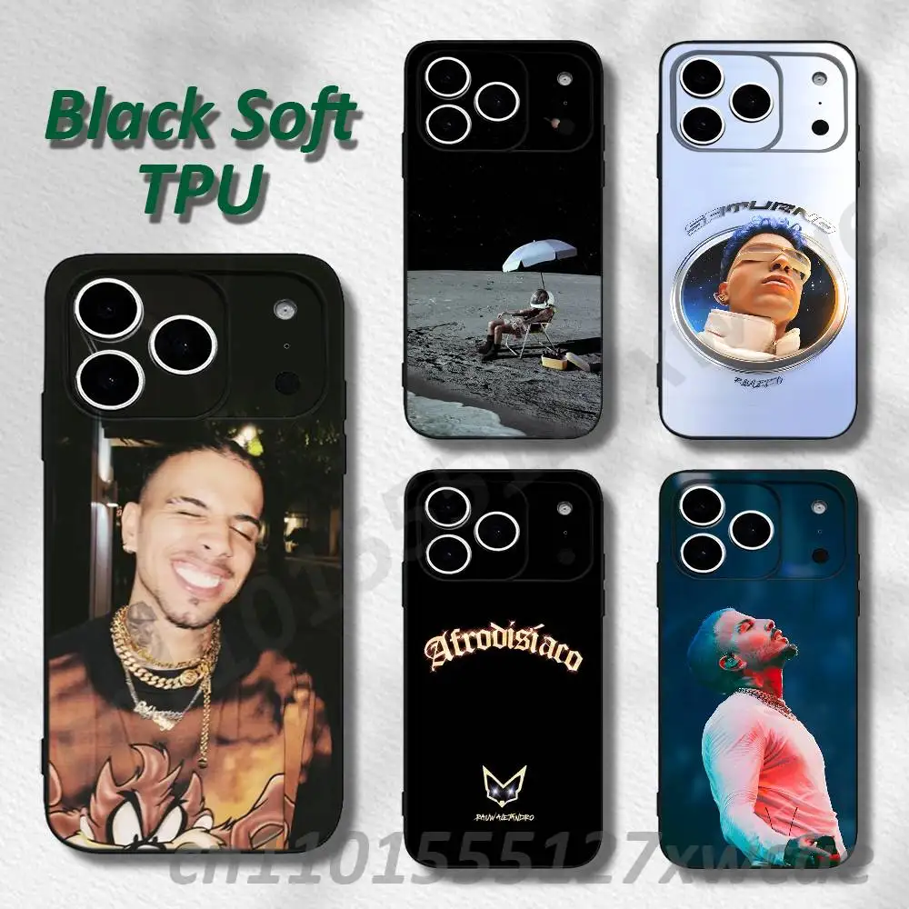 R-Rauw A-Alejandro Rapper Phone Case For iPhone 15,16,17,13,14,11,12,Pro,Max,Plus,E,Air,Mini Shockproof Soft Cover Fundas