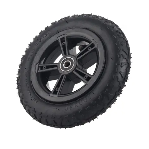 200x40 8in Electric Scooter Tire with Wheel Hub Rubber Anti Skid Inflation Scooter Tyre Replacement