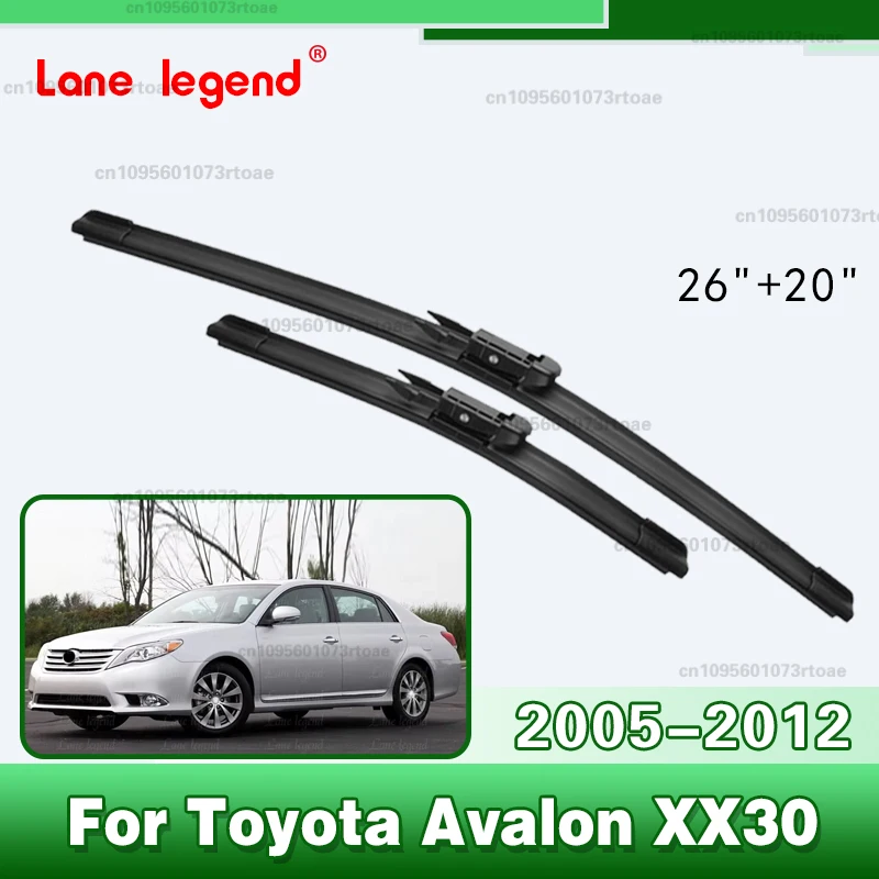 Car Front Windshield Wiper Blades Rubber Accessories 26"+20" for Toyota Avalon XX30 2005 2006 2007 2008 2009 2010 2011 2012