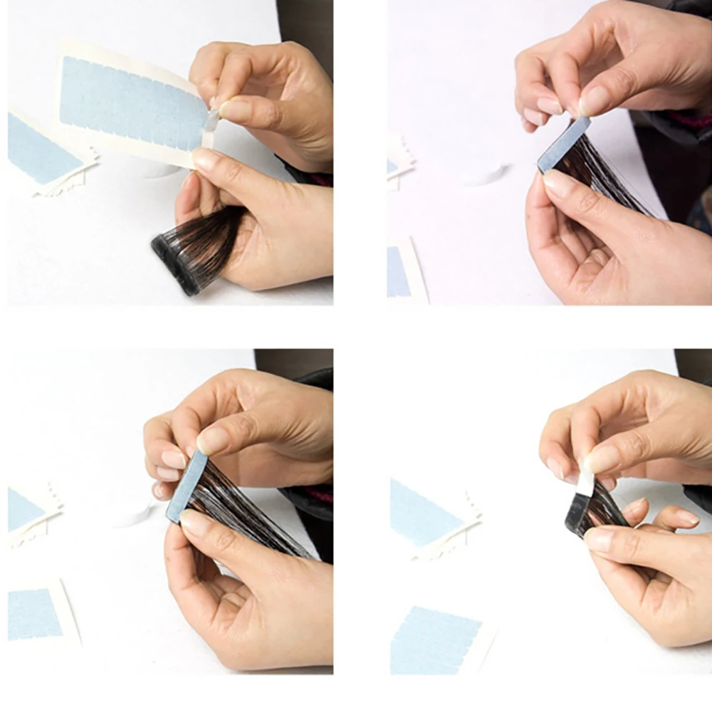 Strong Waterproof Tape (4.0*0.8cm), Double Sided Replacement Tape for Hair Extensions or Wigs  Hair Extensions Adhesive Tape