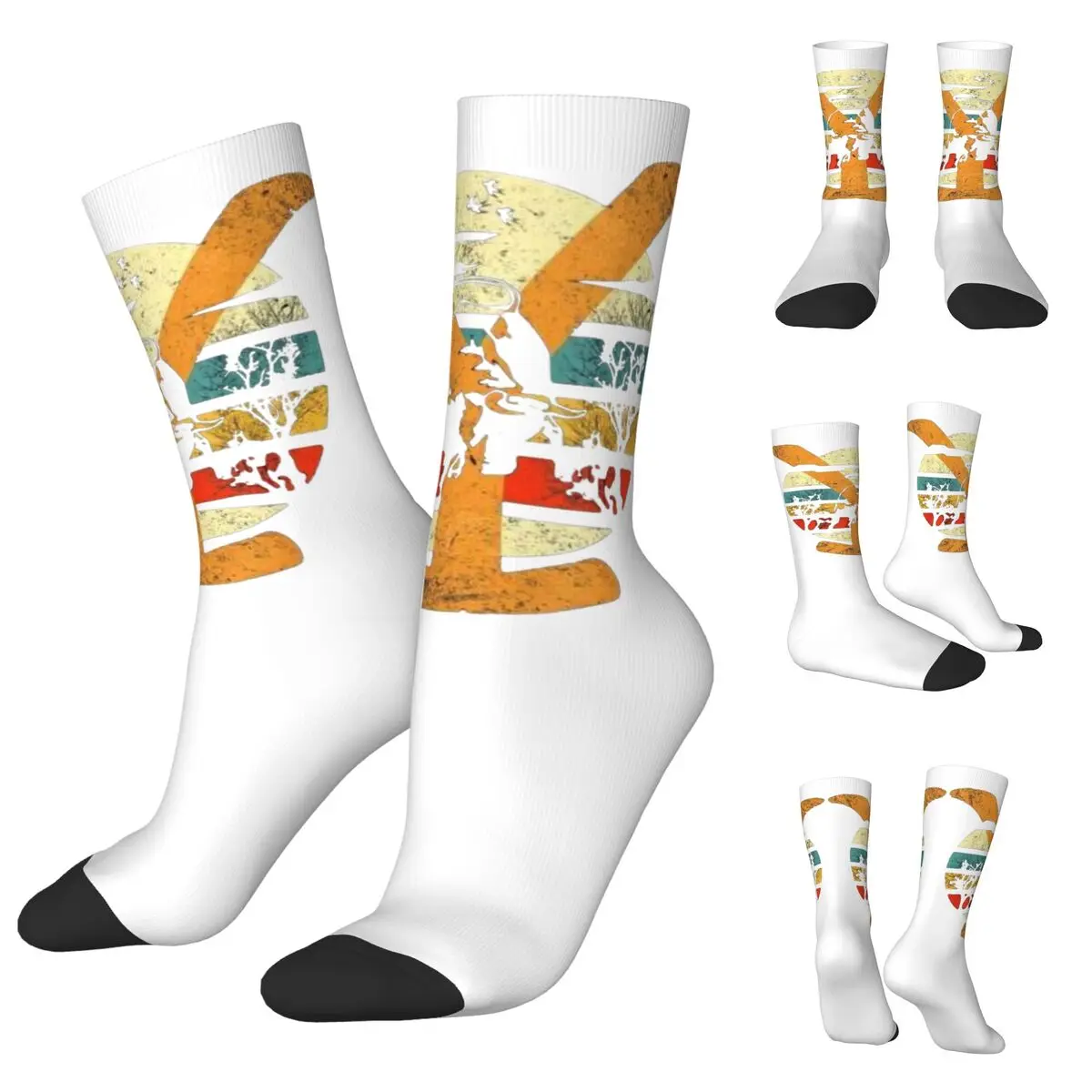 Cowboy Et De Yellowstone Dutton Ranch Unisex Socks,Windproof 3D Print Happy Socks Street Style Crazy Sock