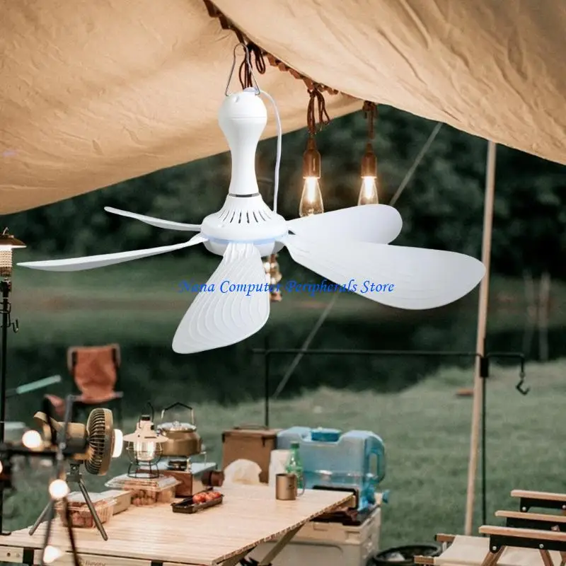 

F68C Lightweight 5V USB Hanging Fan 10.7ft Power Cord Energy Efficient for Car Outdoor Space