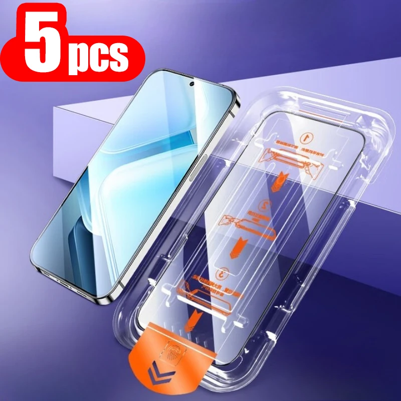 

5Pcs HD Dust Free Screen Protector For Samsung A16 5G A53 A26 A12 A13 A14 A32 A33 A21 A22 A52s A51 A15 A06 Tempered Glass Film