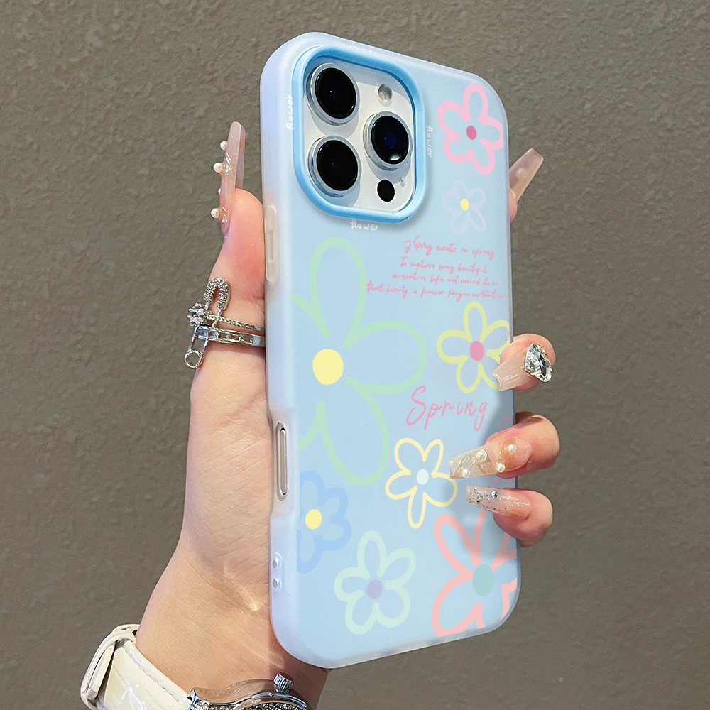 Candy Color Pattern Phone Case For Samsung Galaxy S26 S21 S22 Ultra Plus S25 S24 S23 FE A56 A55 A53 A54 A36 Spring Flower Cover view 5