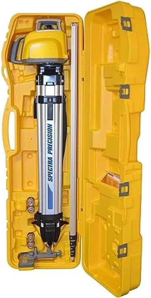 Laser Level, Self Leveling Kit with HL450 Receiver, Clamp, 15' Grade Rod / Inches and Tripod , Yellow