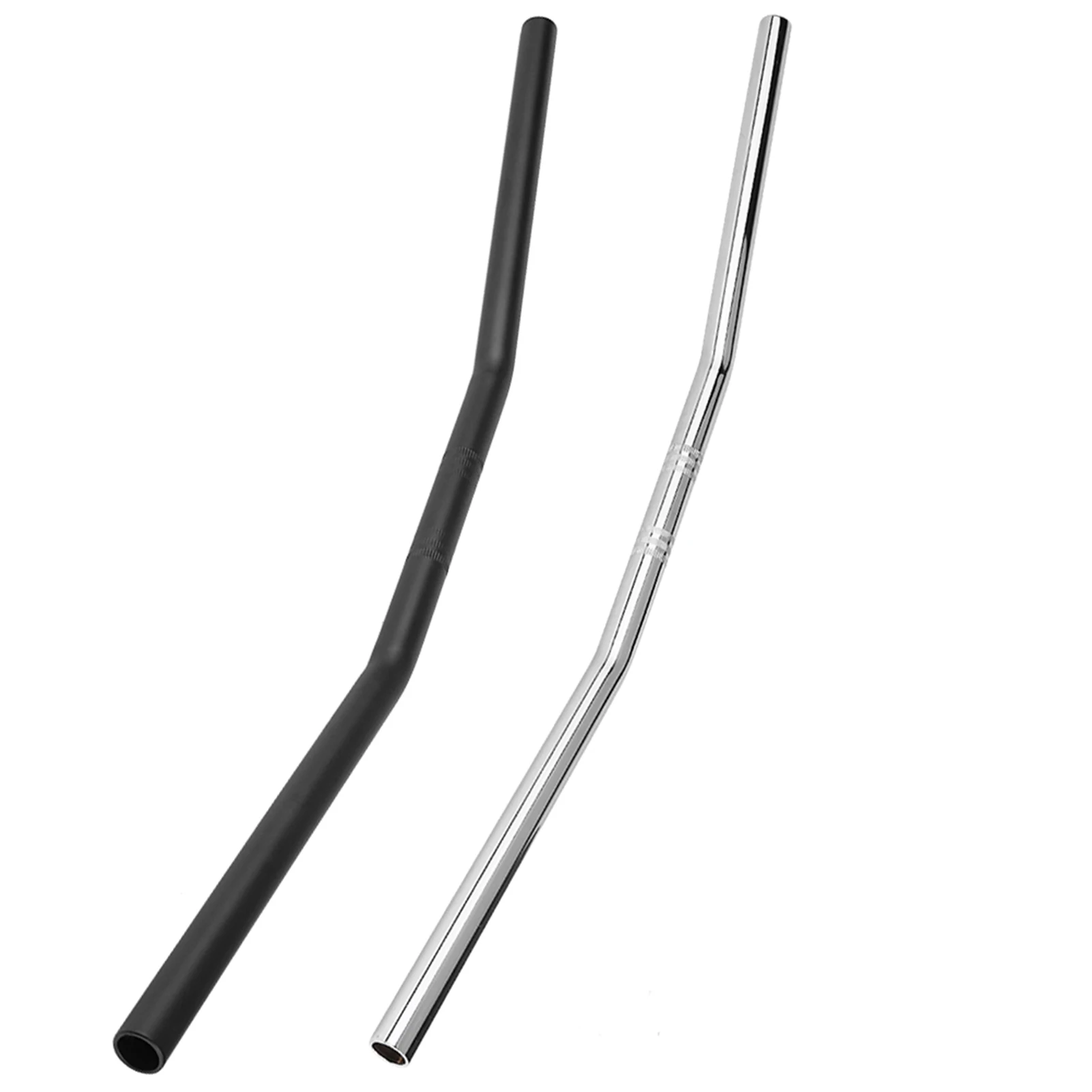 7/8Inch 22MM Motorcycle Retro Bend Handlebar Handle Bar Black Silver Retro Handlebar Motorcycle Bend Handlebar Bend Handlebar