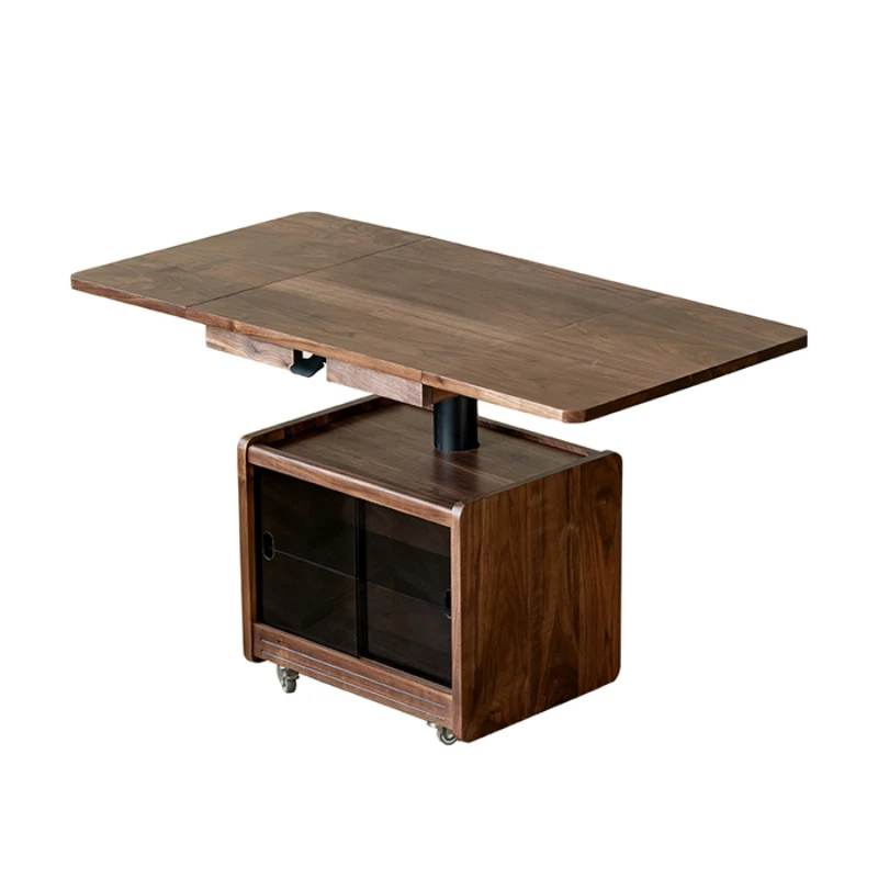 Drawer Brown Coffee Table Design Storage Extendable Center Living Room Side Table Folding Small Nordic Salontafel Home Furniture