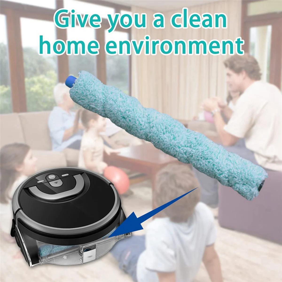 A97g 4 pçs escova de rolo principal macio para shinebot w400 w450 w455 chão lavagem robô escova peças reposição substituição