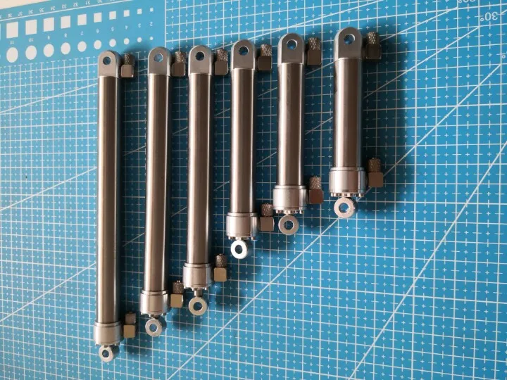 Mini Hydraulic Cylinder 16/12mm OD/ID 7MPa for Excavator Model, DIY Robot, Educational Research