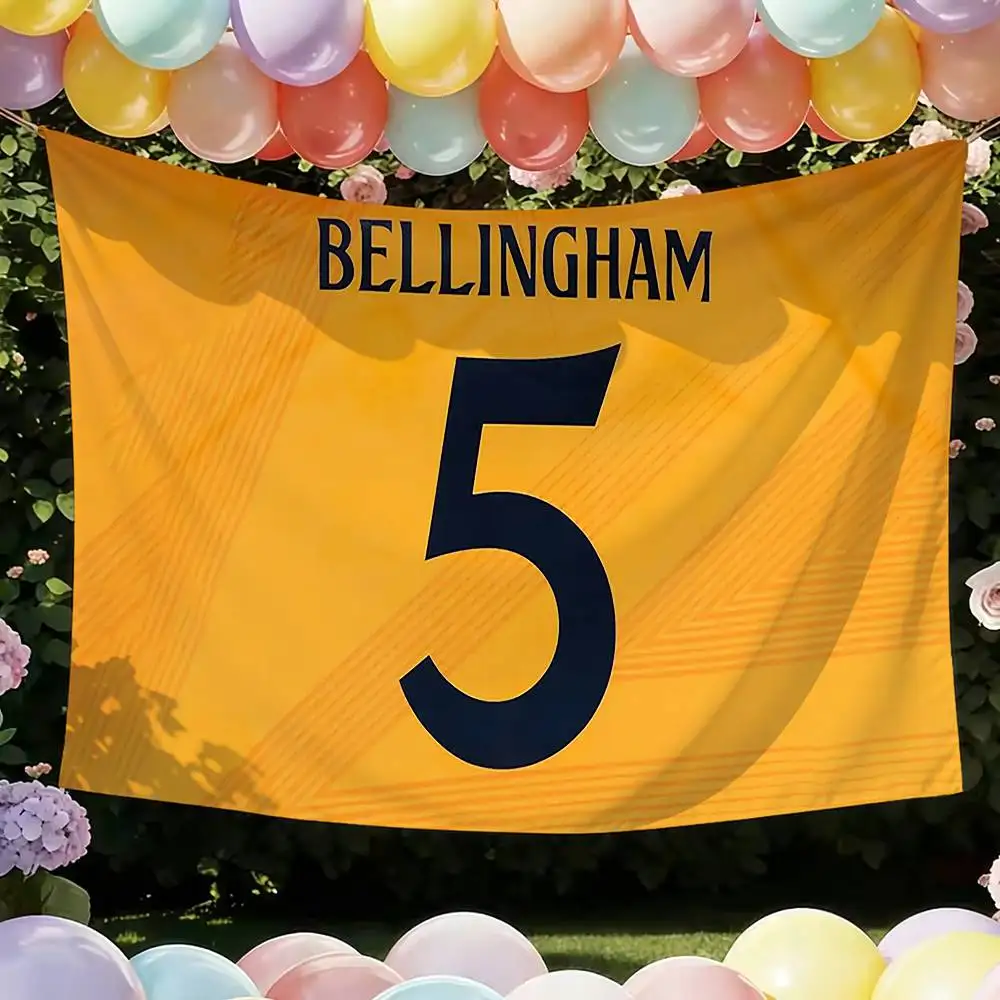 J-Jude B-Bellingham NO.5 10 Funny Flags for Bedrooms Home Decor Items Outdoor Decors Garage Decoration Flaga