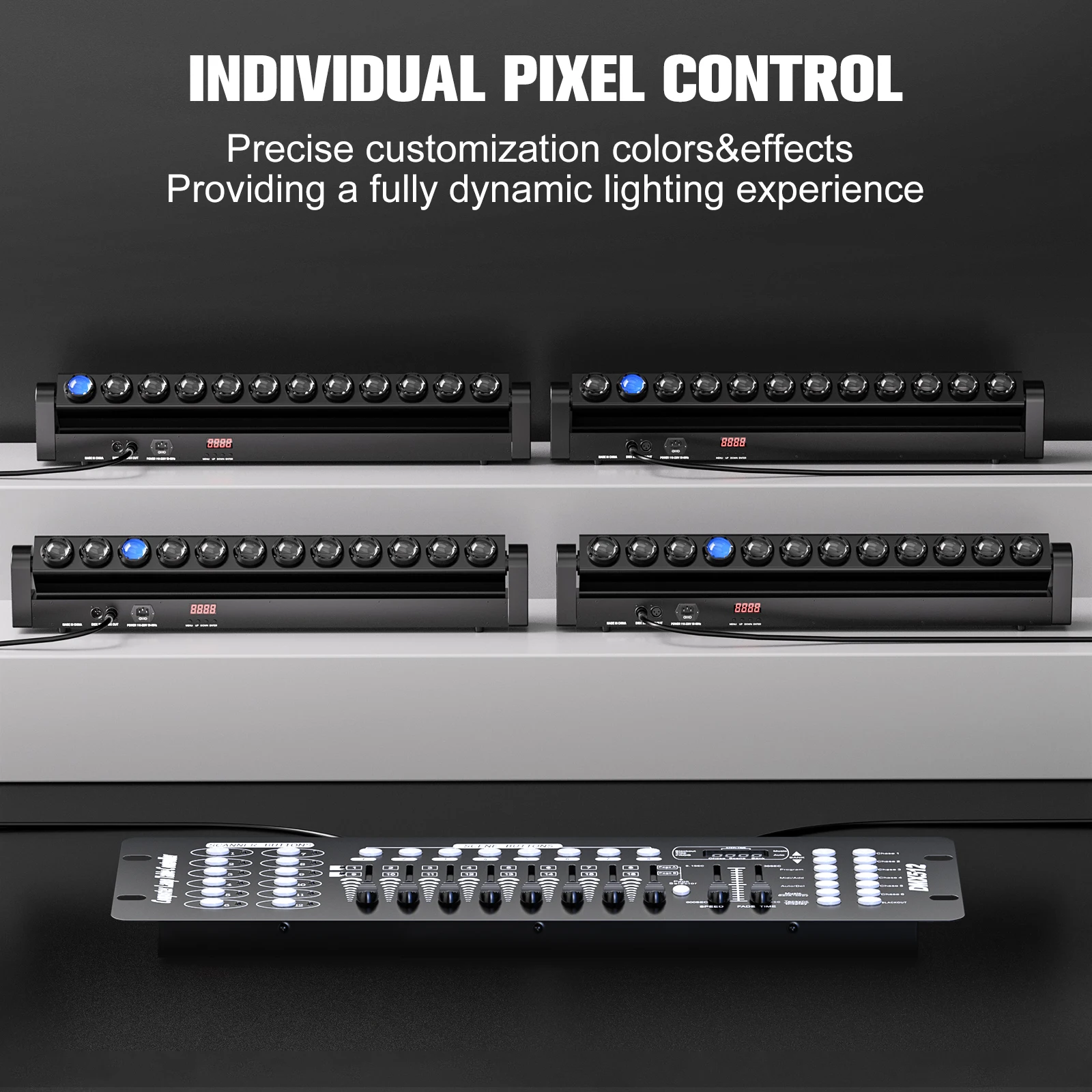 DayFlicker 180 واط سوينغ نقطة شعاع الجدار غسالة ضوء LED RGBW 4in1 الجدار غسالة ضوء 1/11/55CH ل DJ الأطراف المنزلية KTV النوادي الحانات #4