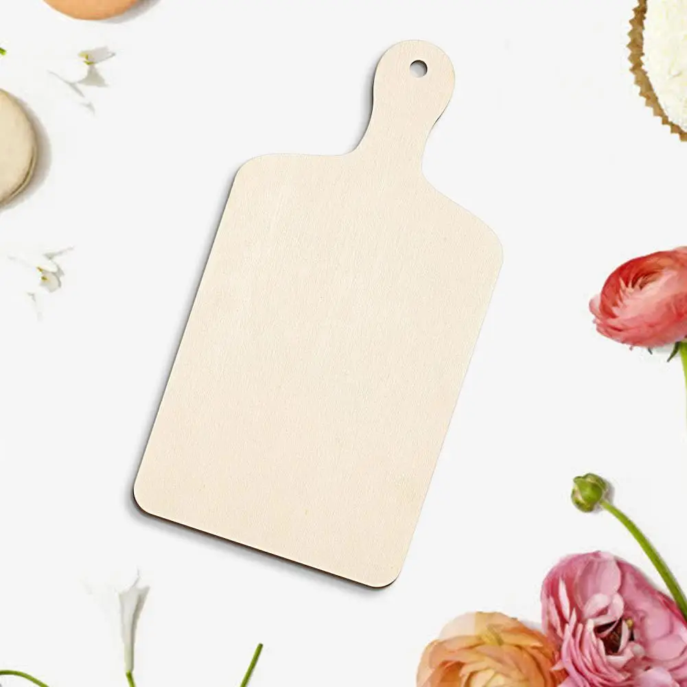 Wooden Board Long Lasting Cutting Board Wood Clean Easily  Good Paddle Shaped Cutting Meat Board Serving Board