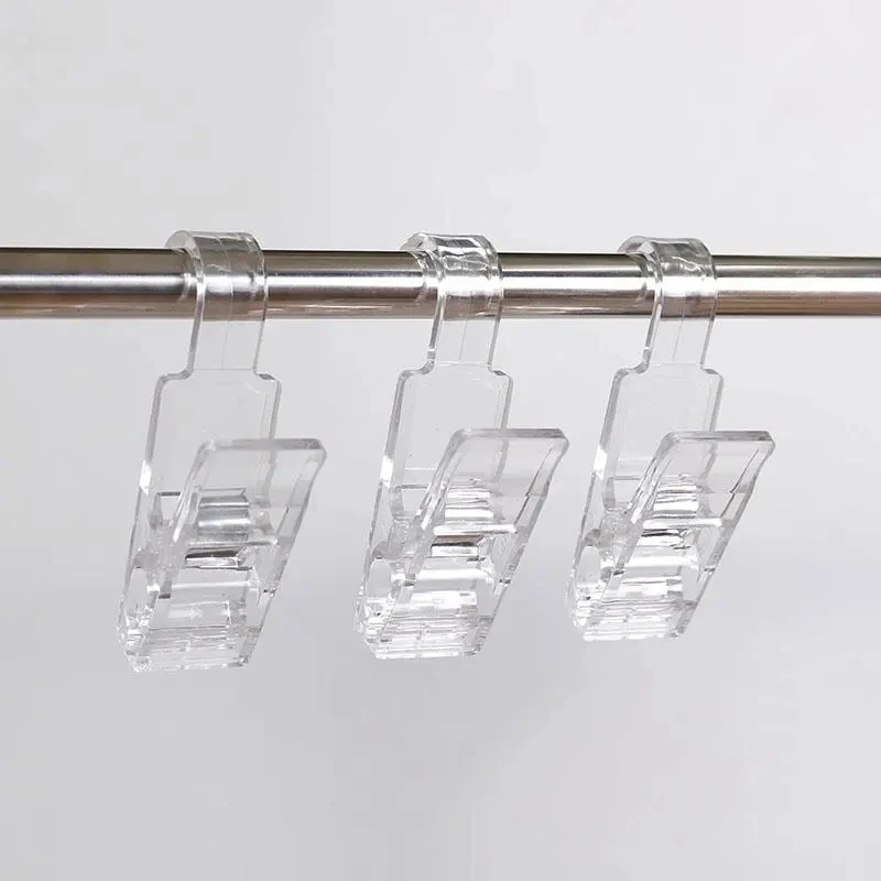 Multi-Purpose Plastic Clip for Clothes, Large, Simple, Transparent, Windproof, Hook, Hook