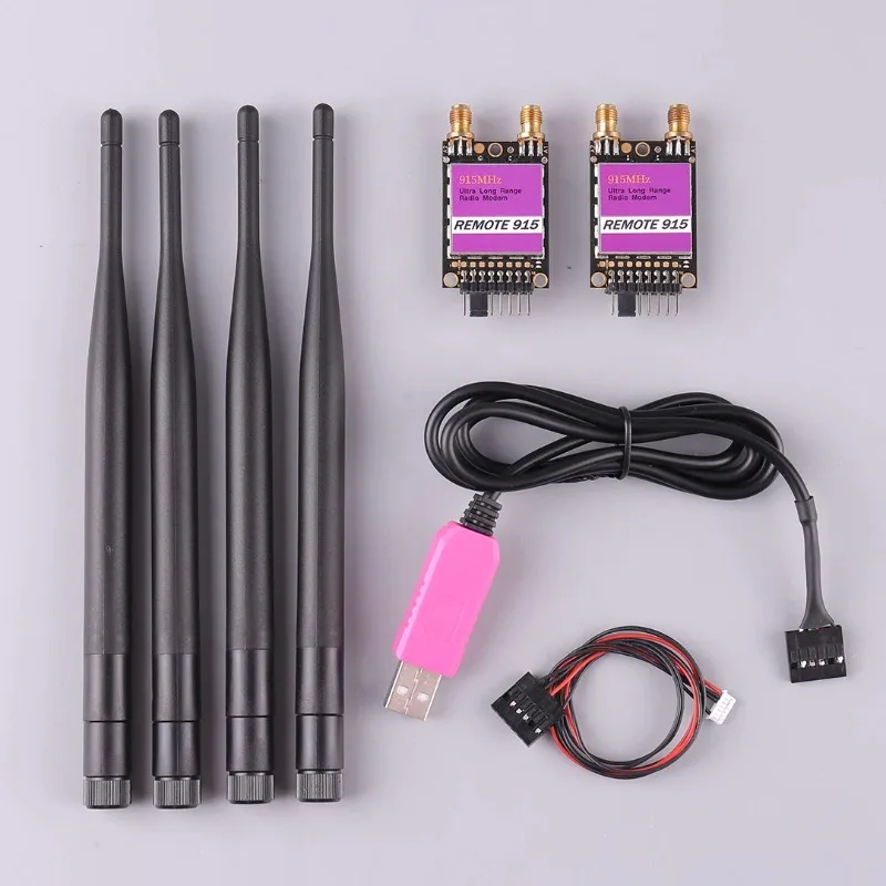 

RDF900 Data Transmission Radio 915Mhz Long-Distance Data Transmission Remote 900 Compatible with PIX APM Flight Control