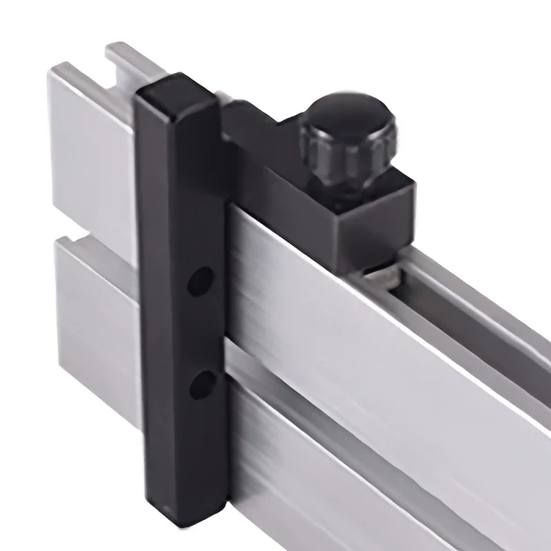 1Pc Woodworking T-track Stop T-Slot Limiter Miter Track Fence Flip Stop Chute Locator Carpenter DIY Workbench Tools