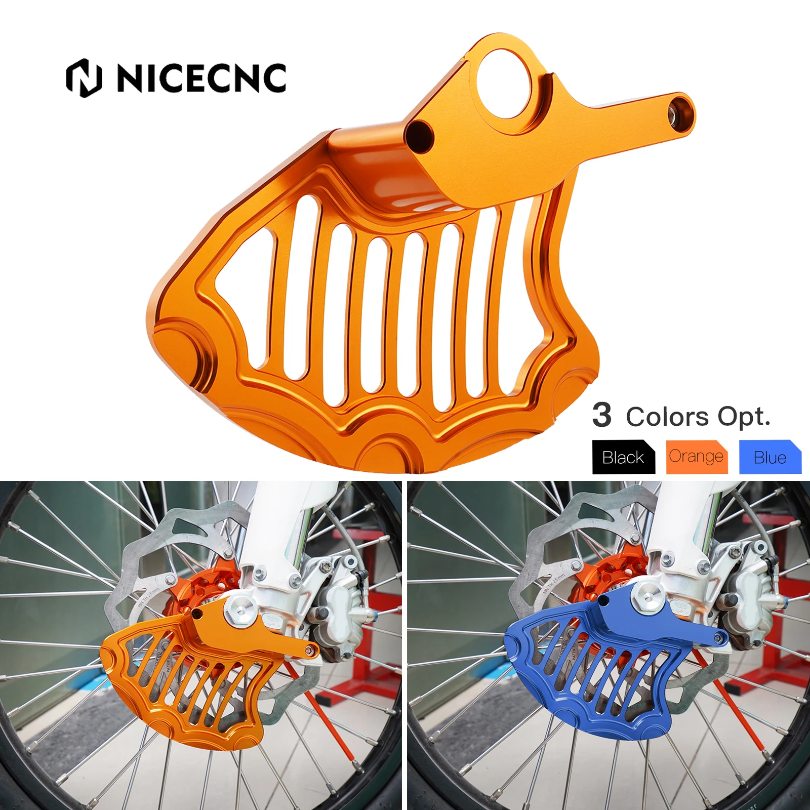 NiceCNC For KTM EXC 300 2003-2015 EXC XCW XCF-W 125 200 250 300 350 400 450 500 530 Front Brake Disc Guard SX XC MXC 2003-2014