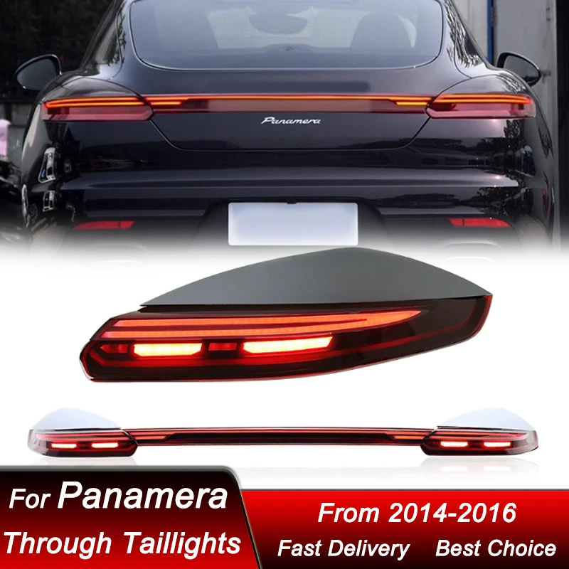 

Новые задние фонари для Porsche Panamera 970.2 14-16, стильный дизайн, полный LED, динамические указатели поворота, комплект задних фонарей.