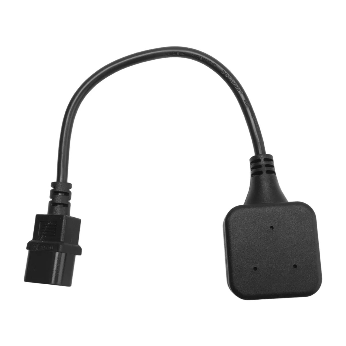 

ABDH! Розетка IEC320 C14 к Великобританию BS1363A, штекер IEC C14 к британскому 3-контактному гнездовому розетку, кабель адаптера питания для PDU UPS (0,3 м)