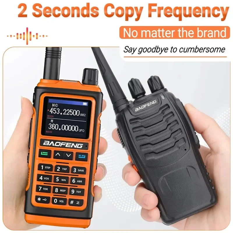 BaoFeng UV-17M Walkie Talkie Multi Band Wireless Copy Frequency 999CH NOAA Handheld Type-C Long Range Two Way Ham Radio UV-5R K5